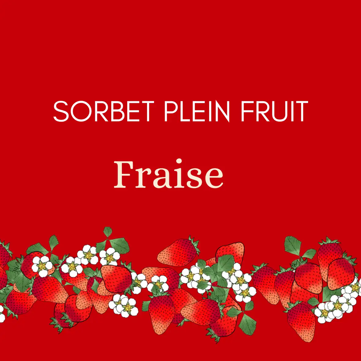 sorbet fraise